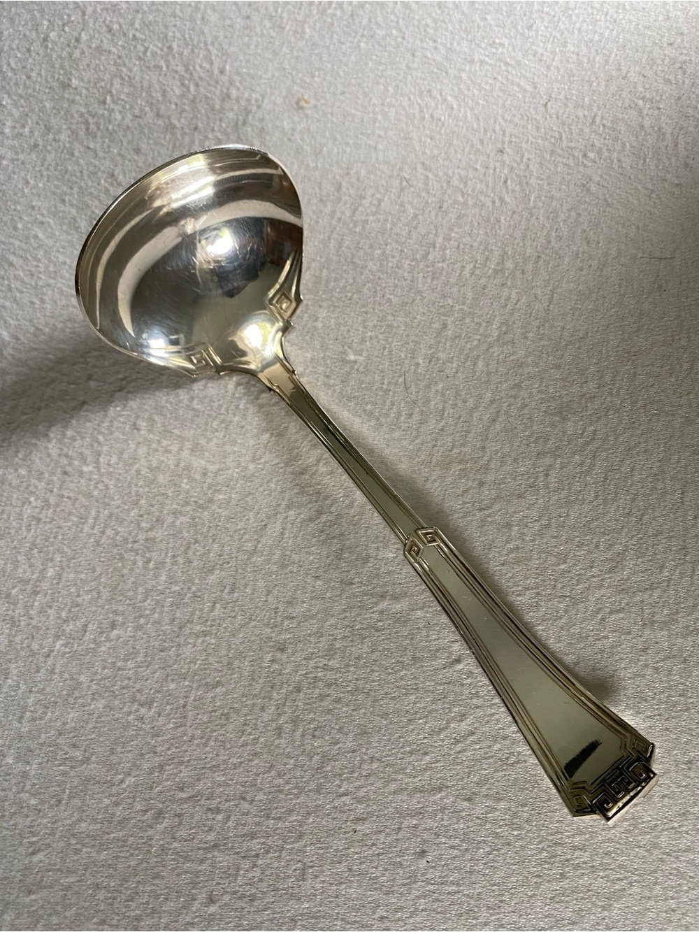 1881 Rogers Serving Spoon/ Ladle with Art Deco Styling
